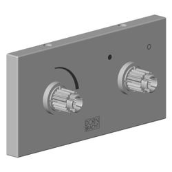 Dornbracht Rosette mit Symbolen, 60x240x28mm, Platin gebürstet, 04279802800-... DORNBRACHT-04279802800-06 4029011671876 (Abb. 1)