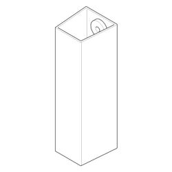 Dornbracht Rohr 71,5x170mm, Champagne, 04282204300-47... DORNBRACHT-04282204300-47 4029011603303 (Abb. 1)