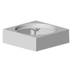 Dornbracht Gehäuse für Toilettenbürstengarnitur, 118x118x35mm, Chrom, 08230150... DORNBRACHT-082301505-00 4029011455735 (Abb. 1)