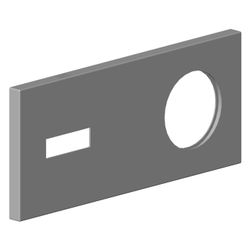 Dornbracht Abdeckung Wand Ersatzteile 091101060 178x78x8,50mm chrom... DORNBRACHT-091101060-00 4029011485121 (Abb. 1)