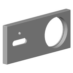 Dornbracht Rosette, 126x55,5x8,5mm, Chrom, 091101071-00... DORNBRACHT-091101071-00 4029011439896 (Abb. 1)