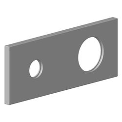 Dornbracht Rosette, 197,5x78x8,5mm, Chrom, 091101085-00... DORNBRACHT-091101085-00 4029011469879 (Abb. 1)