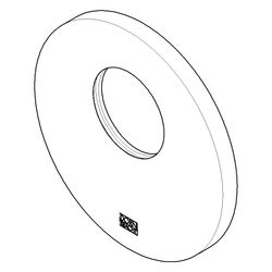 Dornbracht Rosette für xTool, 124x10mm, Platin gebürstet, 091102537-06... DORNBRACHT-091102537-06 4029011939075 (Abb. 1)