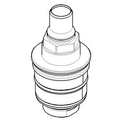 Dornbracht Thermostatkartusche für vertauschte Wasseranschlüsse, 09150206690... DORNBRACHT-09150206690 4029011442452 (Abb. 1)
