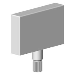 Dornbracht Griff, 50x50x10mm, Dark Platinum gebürstet, 092078007-99... DORNBRACHT-092078007-99 4029011804403 (Abb. 1)