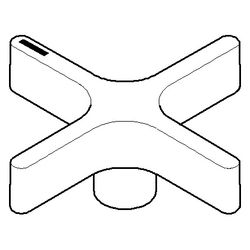Dornbracht Griff für Vaia, 71,5x25,5mm, Platin gebürstet, 092080011-06... DORNBRACHT-092080011-06 4029011738401 (Abb. 1)