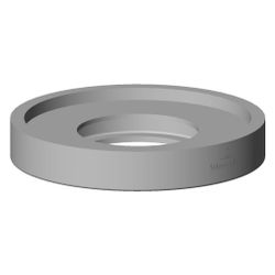 Dornbracht Rosette für V und B Logo, 55x32,2x9mm, Chrom, 092722017-00... DORNBRACHT-092722017-00 4029011618901 (Abb. 1)