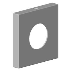 Dornbracht Rosette, 60x9x60mm, Platin matt, 092722043-06... DORNBRACHT-092722043-06 4029011666070 (Abb. 1)