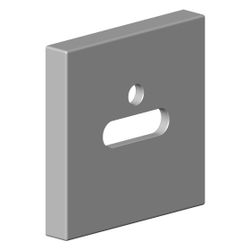 Dornbracht Rosette für Wanneneinlauf, 60x60x9mm, Platin, 092767007-08... DORNBRACHT-092767007-08 4029011663604 (Abb. 1)