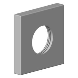 Dornbracht Rosette, M33x1,5, 60x60x9mm, Chrom, 092768003-00... DORNBRACHT-092768003-00 4029011531705 (Abb. 1)