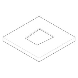 Dornbracht Rosette, 131x131x12,5mm, Champagne, 092773021-47... DORNBRACHT-092773021-47 4029011602764 (Abb. 1)