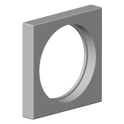 Dornbracht Rosette, 55x8,5x55mm, D 42,7mm, Platin gebürstet, 092778007-06... DORNBRACHT-092778007-06 4029011465956 (Abb. 1)