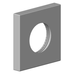 Dornbracht Rosette, 55x55x8,5mm, D 28,8mm, Platin gebürstet, 092778011-06... DORNBRACHT-092778011-06 4029011497193 (Abb. 1)