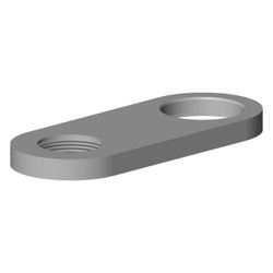 Dornbracht Rosette, 140x55x10mm, Chrom, 092779002-00... DORNBRACHT-092779002-00 4029011465802 (Abb. 1)