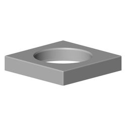 Dornbracht Rosette, 55x55x10mm, Chrom, 092779005-00... DORNBRACHT-092779005-00 4029011495557 (Abb. 1)