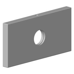 Dornbracht Rosette für Bidet, 120x60x9mm, Platin matt, 092779010-06... DORNBRACHT-092779010-06 4029011666650 (Abb. 1)