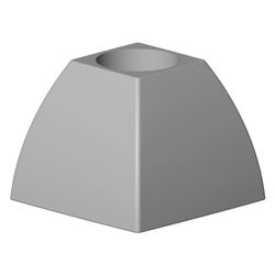 Dornbracht Rosette für Unterputz-Ventil, 58x45x58mm, Chrom, 092791004-00... DORNBRACHT-092791004-00 4029011377839 (Abb. 1)