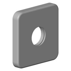 Dornbracht Rosette, 63x63x9mm, Schwarz matt, 092796001-33... DORNBRACHT-092796001-33 4029011746703 (Abb. 1)