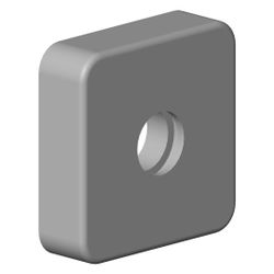 Dornbracht Rosette für Duschstele, 63x63x18mm, Weiß matt, 092796008-10... DORNBRACHT-092796008-10 4029011637674 (Abb. 1)