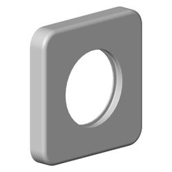 Dornbracht Rosette für Unterputz-Ventil, 64x64x10mm, Chrom, 092796010-00... DORNBRACHT-092796010-00 4029011564055 (Abb. 1)