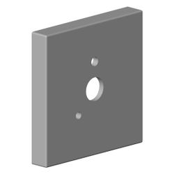 Dornbracht Rosette für Brausehalter, 60x60x9x14,8mm Schwarz matt, 092798002-33... DORNBRACHT-092798002-33 4029011630101 (Abb. 1)