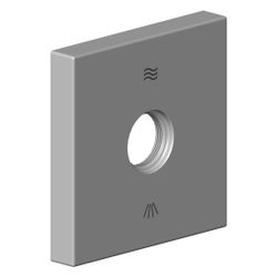 Dornbracht Rosette mit Symbolen, 60x60x12,5mm, Platin matt, 092798021-06... DORNBRACHT-092798021-06 4029011657092 (Abb. 1)