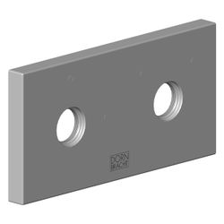 Dornbracht Rosette für Logo, 60x120x12,5mm, Platin gebürstet mit Warm/Kalt Mar... DORNBRACHT-092798022-06 4029011657160 (Abb. 1)