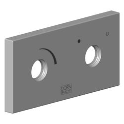 Dornbracht Rosette, 60x120x12,5mm, Platin, 092798033-08... DORNBRACHT-092798033-08 4029011888502 (Abb. 1)