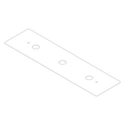 Dornbracht Rosette für Montagerahmen Dreiloch-Stand, 150x570x3mm, Champagne 22... DORNBRACHT-092801013-47 4029011657559 (Abb. 1)