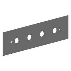 Dornbracht Rosette für Montagerahmen Vierloch-Stand, 150x570x3mm, Chrom, 09280... DORNBRACHT-092801014-00 4029011440915 (Abb. 1)