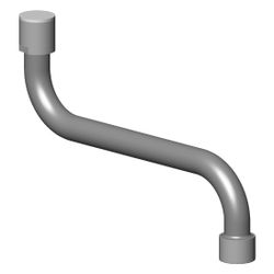 Dornbracht Auslauf für TARA, 280x67x175mm, Platin gebürstet, 13101890-06... DORNBRACHT-13101890-06 4029011327469 (Abb. 1)