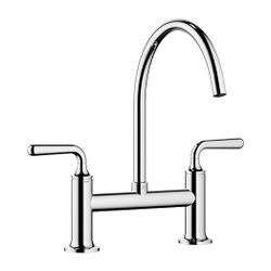 Dornbracht Zweiloch-Brückenbatterie Vaia für Spül-/Profibrause Ausladung 241mm,... DORNBRACHT-19815809-00 4099477155722 (Abb. 1)