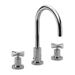 Dornbracht Waschtisch-Dreilochbatterie Tara mit Ablaufgarnitur, schwenkbar, 165... DORNBRACHT-20713892-19 4029011996641 (Abb. 1)