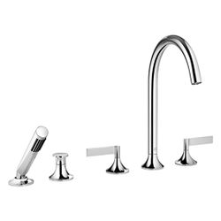 Dornbracht Wannen-Fünflochbatterie Vaia für Wannenr. mit Umstellung, 220mm, 21,... DORNBRACHT-27522819-43 4099477463957 (Abb. 1)