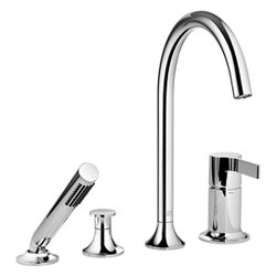 Dornbracht Wannen-Vierlochbatterie Vaia 220mm, Dark Brass gebürstet... DORNBRACHT-27632809-39 4099477347257 (Abb. 1)