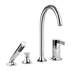 Dornbracht Wannen-Vierlochbatterie Vaia 220mm, Bronze gebürstet... DORNBRACHT-27632809-42 4099477108742 (Abb. 1)
