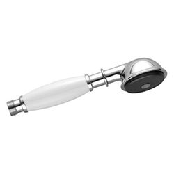 Dornbracht Metall-Handbrause Madison 9l/min mit Porzellangriff Weiß, Bronze geb... DORNBRACHT-28002970-42 4099477288635 (Abb. 1)