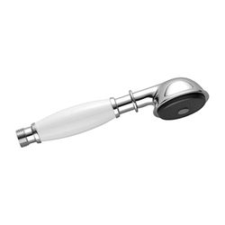 Dornbracht Metall-Handbrause Madison 9l/min mit Porzellangriff Weiß, Chrom gebü... DORNBRACHT-28002970-93 4029011944536 (Abb. 1)