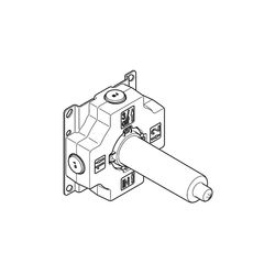 Dornbracht Unterputz-Zweiwege-Umstellung Messing bleifrei 1x Anschluss AG 1/2" 2... DORNBRACHT-3520297090 4029011966705 (Abb. 1)