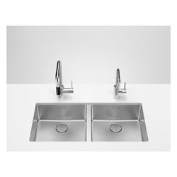 Dornbracht Spülbecken Doppelbecken für Unterbau 400x400x175mm, Edelstahl gebürs... DORNBRACHT-38240004-86 4099477301938 (Abb. 1)