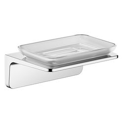Dornbracht Seifenhalter Kristallglas matt 140x67x103mm Stichmaß 90mm, Platin ge... DORNBRACHT-83410976-06 4099477273150 (Abb. 1)
