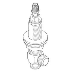 Dornbracht Seitenventil, linksschließend, 1/2", 9017110403290... DORNBRACHT-9017110403290 4029011402210 (Abb. 1)