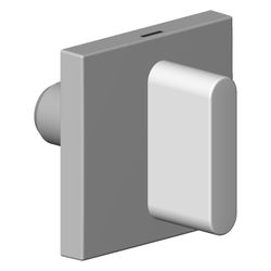 Dornbracht Wannengriff für Hot, 60x60x40mm, Platin gebürstet, 90207005105-06... DORNBRACHT-90207005105-06 4029011706363 (Abb. 1)