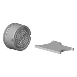 Dornbracht Luftsprudler mit Schlitz, M24x1 5,7l/min, Platin, 90230102608-08... DORNBRACHT-90230102608-08 4029011662416 (Abb. 1)