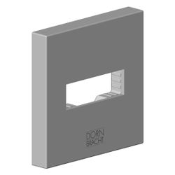 Dornbracht Abdeckung, 60x60x9mm, Platin gebürstet, 90277803500-06... DORNBRACHT-90277803500-06 4029011694882 (Abb. 1)