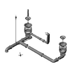 Dornbracht Ablaufgarnitur, Edelstahl gebürstet, 04110101200-86... DORNBRACHT-04110101200-86 4029011553059 (Abb. 1)