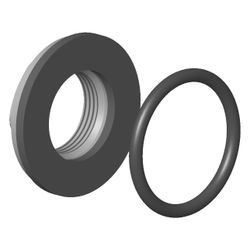 Dornbracht Befestigung mit Dichtungen, 45mm 3/4", 0423100040490... DORNBRACHT-0423100040490 4029011334979 (Abb. 1)