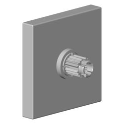 Dornbracht Rosette, 59,8x59,8x27,43mm, Platin gebürstet, 04279802900-06... DORNBRACHT-04279802900-06 4029011671944 (Abb. 1)