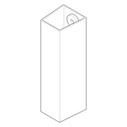 Dornbracht Rohr 71,5x170mm, Champagne, 04282204300-47... DORNBRACHT-04282204300-47 4029011603303 (Abb. 1)