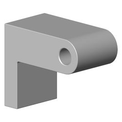 Dornbracht Halter für Wannengriff rechts, 40x60x73mm, Chrom, 081767501-00... DORNBRACHT-081767501-00 4029011564147 (Abb. 1)